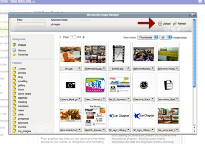 Add an image - step 1