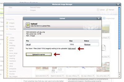 Add an image - step 2